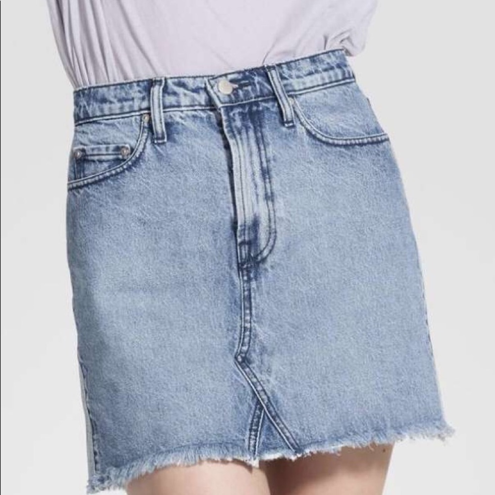 New With Tags Nobody Denim Reverse Panel Skirt - Picture 6 of 6